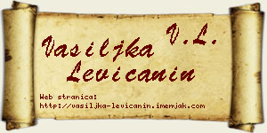 Vasiljka Levičanin vizit kartica